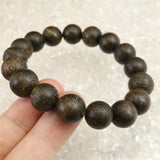 沈香 AAグレード 12mm玉ブレスレット 証明書付 19.3g (ID:34790)