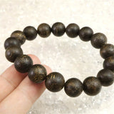 沈香 AAグレード 12mm玉ブレスレット 証明書付 19.3g (ID:34790)