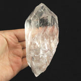 モンブラン産 水晶 レコードキーパー 水入り マニフェステーション ファントム 376.5g (ID:35549)