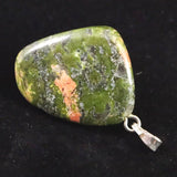 H&E社 ユナカイト　タンブル　ペンダントトップ 10.3g (ID:35574)