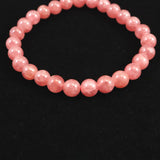 インカローズ アルゼンチン産 4A  6.5mm玉ブレスレット　15.3ｇ (ID:35660)