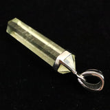 リビアンデザートグラス 35mmダブルポイント ペンダントトップ 4.8g  (ID:35688)