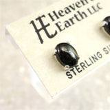 H&E社 ヌーマイト ニューマイト 8mmオーバル ピアス 証明書付 1.4g (ID:35749)