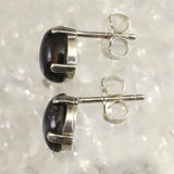 H&E社 ヌーマイト ニューマイト 8mmオーバル ピアス 証明書付 1.4g (ID:35749)