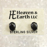 H&E社 ヌーマイト ニューマイト 8mmオーバル ピアス 証明書付 1.4g (ID:35749)