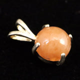 H&E社 サチャロカローズ アゼツライト（AZOZEO)  8mmラウンド ペンダントトップ 証明書付 0.8g (ID:35755)