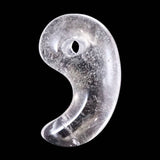 チベット カイラス産 ヒマラヤ 水晶 26mm勾玉 4.6g (ID:35771)