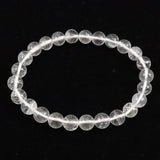 ネパール ヒマラヤ山脈 アンナプルナ産 水晶 8ミリ玉 ブレスレット 18.11g (ID:36190)