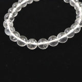 ネパール ヒマラヤ山脈 アンナプルナ産 水晶 8ミリ玉 ブレスレット 18.11g (ID:36190)