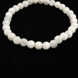 インドネシア産 イジェン水晶　 白 6mm玉ブレスレット 証明書付 10.0ｇ (ID:36429)