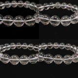 山梨県乙女鉱山産 水晶 針入 11mm玉ブレスレット ディレクトリカード 34.8g (ID:36635)