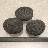 富士溶岩石 玄武岩 タンブル 3個セット ディレクトリカード付 161ｇ (ID:36671)