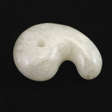 静岡水晶 AAAグレード 33mm勾玉 証明書付 13.2g  (ID:36763)