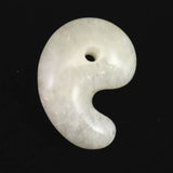 静岡水晶 AAAグレード 33mm勾玉 証明書付 13.2g  (ID:36763)