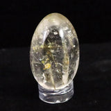 山梨県 竹森産 ゴールドルチル水晶 34mm エッグポリッシュ 23.2g (ID:36814)