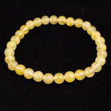 H&E社 ヒマラヤゴールド アゼツライト（AZOZEO)　6mm玉ブレスレット 証明書付 9.7g (ID:36977)