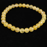 H&E社 ヒマラヤゴールド アゼツライト（AZOZEO)　6mm玉ブレスレット 証明書付 9.7g (ID:36977)