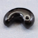山梨県 黒平鉱山産 黒水晶 30mm 勾玉　ディレクトリカード付 10.3g (ID:37100)