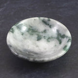 ミャンマー産 グリーン翡翠 ヒスイ 56mm小皿 38.3g (ID:37153)