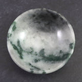 ミャンマー産 グリーン翡翠 ヒスイ 56mm小皿 38.3g (ID:37153)