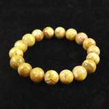 バルト海産 ゴールデンオパール 11mm玉ブレスレット 29.0g (ID:37183)