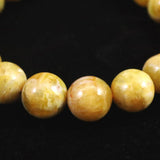 バルト海産 ゴールデンオパール 11mm玉ブレスレット 29.0g (ID:37183)