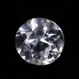 H&E社 フェナカイト(AZOZEO) A++  4.8mmラウンドカット ルース 証明書付 0.47ct (ID:37245)