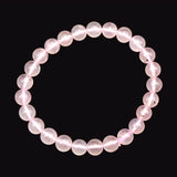 ガネーシュヒマール ローズクォーツ 7mm玉ブレスレット 15.0g　 (ID:37285)