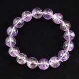 ボリビア産 ラベンダー アメジスト エレスチャル 13mm玉 ブレスレット 50.31g (ID:37535)
