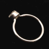 ロシア産 フェナカイト 6.4X6.0mm 原石 リング 11号 (ID:37593)