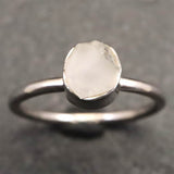 ロシア産 フェナカイト 6.4X6.0mm 原石 リング 11号 (ID:37593)