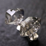 ハーキマーダイヤモンド 原石　ピアス 1.1g (ID:37786)