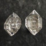 ハーキマーダイヤモンド 原石　ピアス 1.1g (ID:37786)