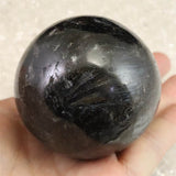 H&E社 アルベゾナイト アルベゾン閃石　60mm スフィア 320.5g (ID:37995)