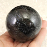 H&E社 アルベゾナイト アルベゾン閃石　60mm スフィア 320.5g (ID:37995)