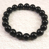 チベット産 天然モリオン水晶 4A  10mm玉 ブレスレット 30.5g (ID:38096)