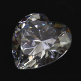 キュービックジルコニア CZ  30mm ハート ブリリアントカット ルース クリア　 (ID:38152)