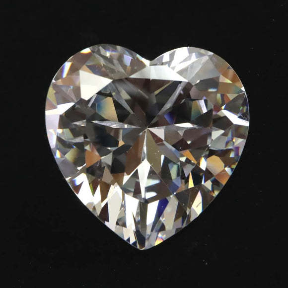 キュービックジルコニア CZ  30mm ハート ブリリアントカット ルース クリア　 (ID:38152)