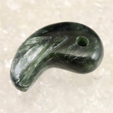 セラフィナイト クリノクロア 30mm 勾玉 8.52g (ID:38180)