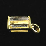 ロシア産 フェナカイト 8.3mm エメラルド カット ペンダントトップ 証明書付 3.80ct (ID:38199)
