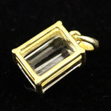 ロシア産 フェナカイト 8.3mm エメラルド カット ペンダントトップ 証明書付 3.80ct (ID:38199)