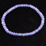 タンザナイト AA  4.5mm玉 ボタンカット ブレスレット  7.67g (ID:38248)