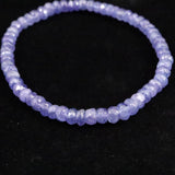 タンザナイト AA  4.5mm玉 ボタンカット ブレスレット  7.67g (ID:38248)