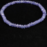 タンザナイト AA  4.5mm玉 ボタンカット ブレスレット  7.67g (ID:38248)