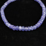 タンザナイト AA  4.5mm玉 ボタンカット ブレスレット  7.67g (ID:38248)