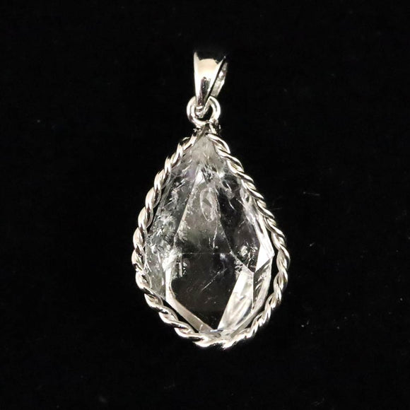 ハーキマーダイヤモンド 原石　ペンダントトップ 3.4g (ID:38398)