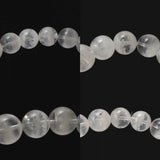 ブラジル産 ホワイト ファントム　2A+  12mm玉ブレスレット 42.93g (ID:38410)