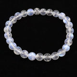 ブルー ムーンストーン ホワイトラブラドライト 7mm玉ブレスレット 13.3g (ID:38460)
