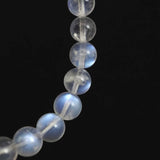 ブルー ムーンストーン ホワイトラブラドライト 7mm玉ブレスレット 13.3g (ID:38460)
