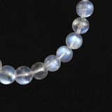 ブルー ムーンストーン ホワイトラブラドライト 7mm玉ブレスレット 13.3g (ID:38460)